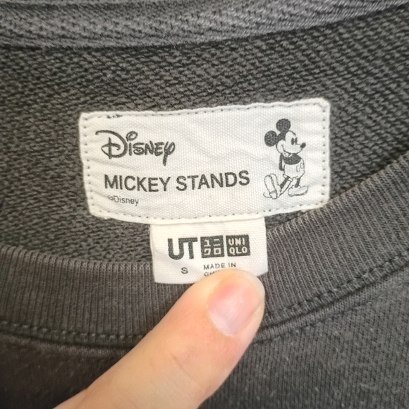 Disney Women's Sweatshirt in Charcoal with Mickey Graphic - Picture 2 of 2